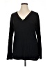 Natori Black Long Sleeve Top Size XL (estimated) - photo 1