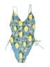Aerie Floral Blue One Piece Swimsuit Size L - photo 1