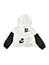 Nike 100% Polyester Graphic White Windbreaker Size 3T - photo 1