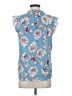 Daniel Rainn 100% Polyester Blue Sleeveless Blouse Size S - photo 2
