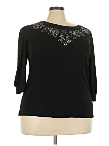 Notations 3/4 Sleeve Top (view 1)
