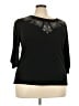 Notations Black 3/4 Sleeve Top Size 3X - photo 1