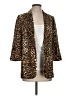 Express 100% Polyester Animal Print Gold Blazer Size XS - photo 1