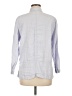 Kate Hill Blue 3/4 Sleeve Button-Down Shirt Size M - photo 2