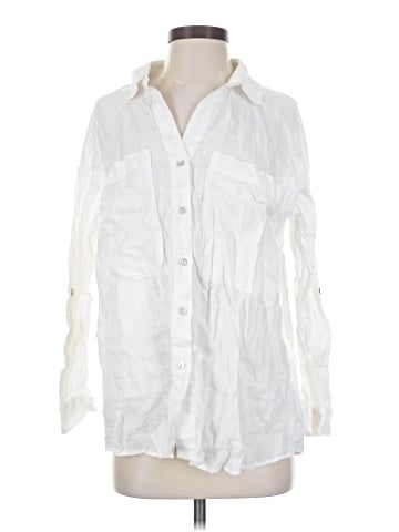 Magaschoni 3/4 Sleeve Button-Down Shirt (view 1)