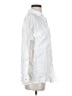 Magaschoni 100% Linen White 3/4 Sleeve Button-Down Shirt Size S - photo 4