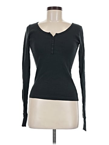 Brandy Melville Long Sleeve Henley (view 1)