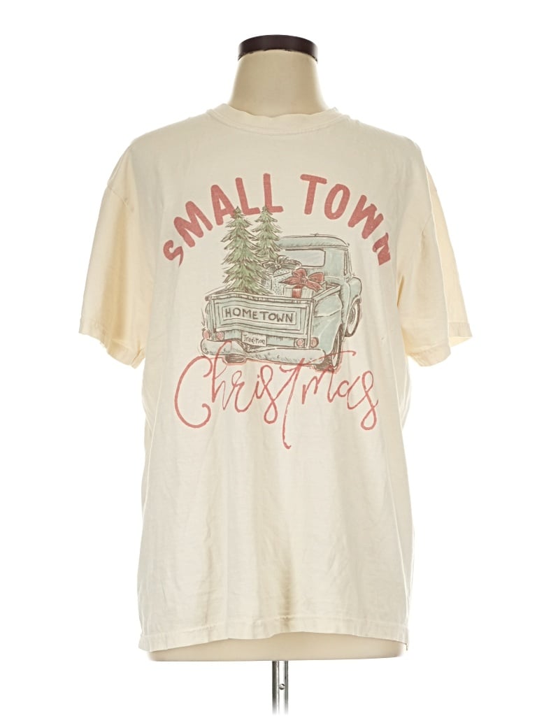 Pre-owned Comfort Colors Short Sleeve T-shirt In Ivory