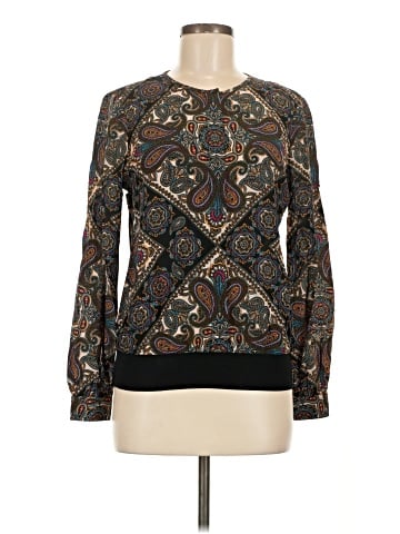 Trina Turk Long Sleeve Silk Top (view 1)