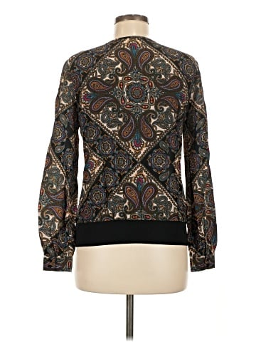 Trina Turk Long Sleeve Silk Top (view 2)