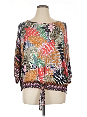 Democracy 3/4 Sleeve Blouse (view 1)