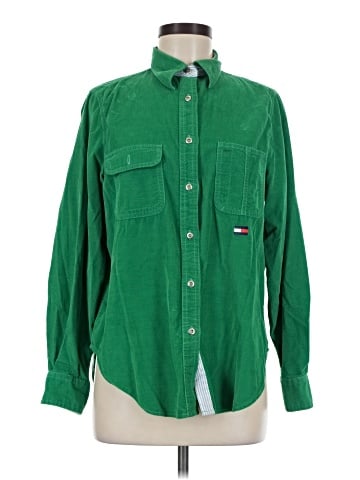 Tommy Jeans Long Sleeve Button-Down Shirt (view 1)