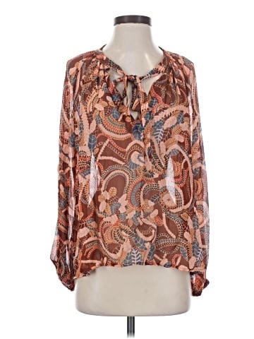 A.L.C. Long Sleeve Silk Top (view 1)