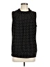 Perseption Concept Polka Dots Black Sleeveless Blouse Size M - photo 1