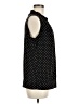 Perseption Concept Polka Dots Black Sleeveless Blouse Size M - photo 4