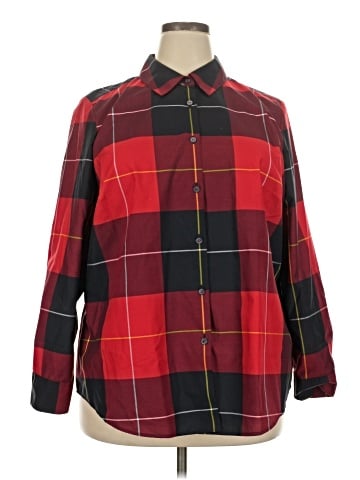 Foxcroft Long Sleeve Button-Down Shirt (view 1)