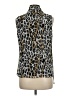 Chaus Animal Print Silver Sleeveless Blouse Size 6 - photo 2