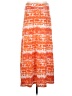 Versona Print Orange Casual Skirt Size S - photo 1