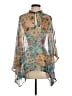 Johnny Was 100% Silk Teal Poncho Size S - photo 1