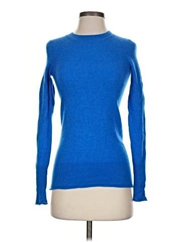 Aqua Cashmere Pullover Sweater (view 1)