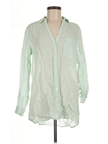 Sigrid Olsen Long Sleeve Button-Down Shirt (view 1)