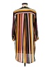 DR2 100% Polyester Stripes Yellow Casual Dress Size M - photo 2