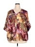 MULTIPLES 100% Polyester Purple 3/4 Sleeve Blouse Size 2X - photo 1
