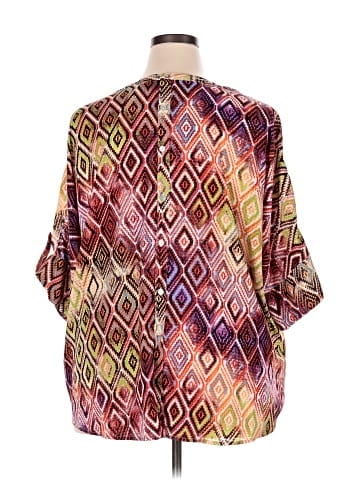 MULTIPLES 3/4 Sleeve Blouse (view 2)