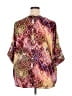 MULTIPLES 100% Polyester Purple 3/4 Sleeve Blouse Size 2X - photo 2