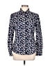 Boden Floral Blue Long Sleeve Blouse Size 8 - photo 1