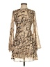 B. Darlin 100% Polyester Animal Print Tan Cocktail Dress Size 1 - 2 - photo 1