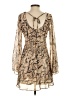 B. Darlin 100% Polyester Animal Print Tan Cocktail Dress Size 1 - 2 - photo 2