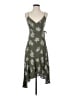 Audrey 3+1 100% Polyester Camo Green Casual Dress Size S - photo 1