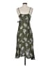 Audrey 3+1 100% Polyester Camo Green Casual Dress Size S - photo 2