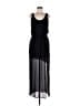 Lush 100% Polyester Solid Black Casual Dress Size L - photo 1