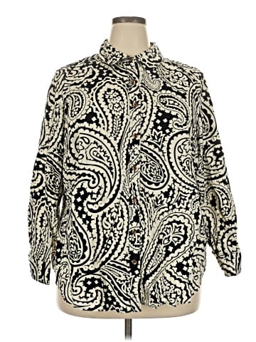 Foxcroft Long Sleeve Blouse (view 1)