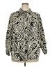 Foxcroft 100% Cotton Paisley Ivory Long Sleeve Blouse Size 18 - photo 1