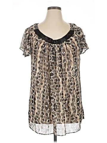 Apostrophe Short Sleeve Blouse (view 1)