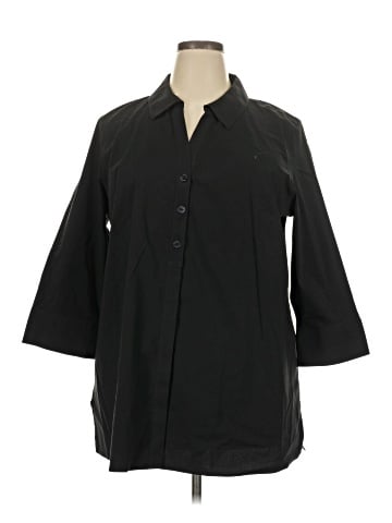 Foxcroft 3/4 Sleeve Button-Down Shirt (view 1)