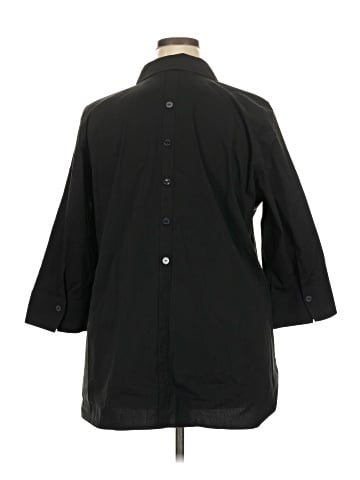 Foxcroft 3/4 Sleeve Button-Down Shirt (view 2)