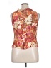 Sigrid Olsen 100% Silk Orange Sleeveless Silk Top Size 14 - photo 2