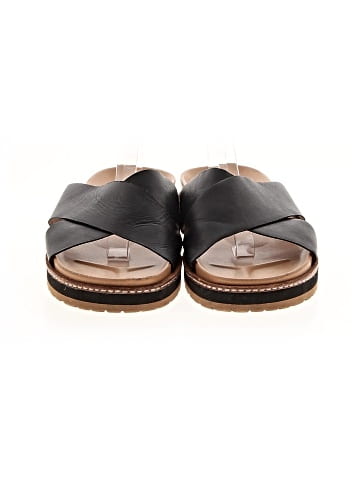 Madewell The Dayna Lugsole Slide Sandal in Leather (view 2)