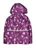 Lands' End 100% Polyester Hearts Purple Raincoat Size 4 - 5 - photo 2