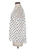 Maison Jules 100% Polyester Polka Dots Ivory Sleeveless Blouse Size M - photo 5