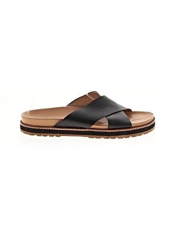 Madewell The Dayna Lugsole Slide Sandal in Leather (view 1)