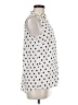 Maison Jules 100% Polyester Polka Dots Ivory Sleeveless Blouse Size M - photo 4