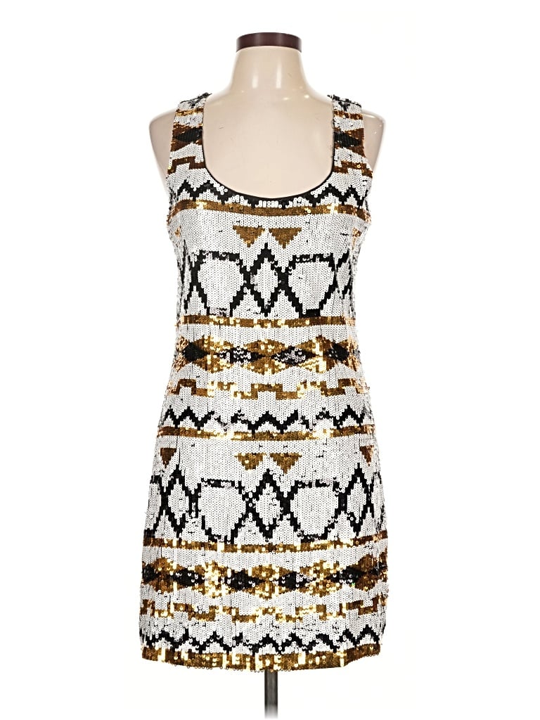 Pre-owned Angie Cocktail Dress In White