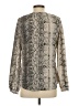 Dalia Collection 100% Polyester Silver Long Sleeve Blouse Size S - photo 2