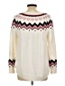 Ann Taylor LOFT Chevron-herringbone Ivory Pullover Sweater Size Lg Petite - photo 2