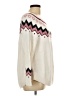 Ann Taylor LOFT Chevron-herringbone Ivory Pullover Sweater Size Lg Petite - photo 4